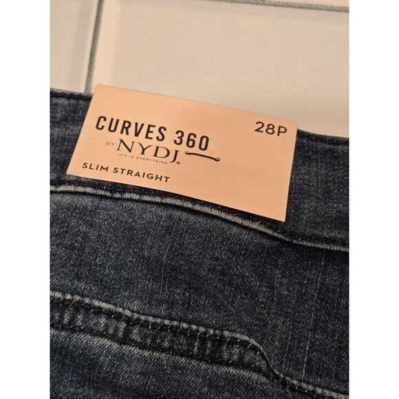 NYDJ Curves 360 Slim Straight Crop Side Slits Caliente | 28P NWT Athleisure - Picture 8 of 11